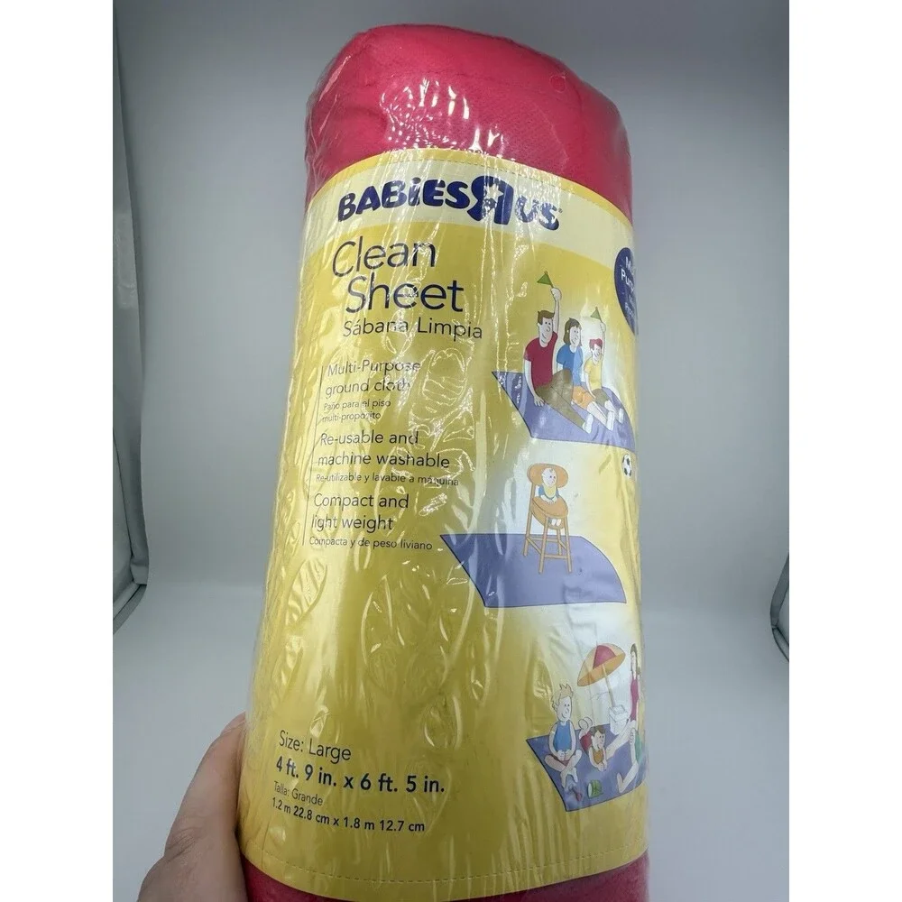 Babies R Us Clean Sheet Ground Cloth Large Multi-Purpose Reusable Liteweight NEW
